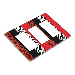 Fashion Red Black White Zebra Leopard Cheetah Print