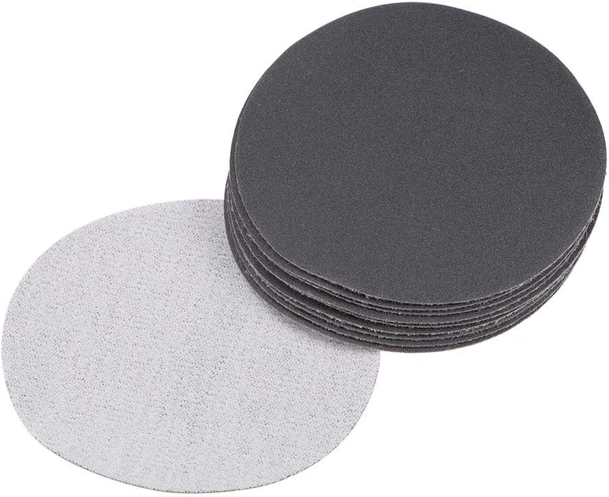 TA-VIGOR 10Pcs 75mm Wet and Dry Sanding Discs, 400 Grit 3 Inch Hook and Loop Sandpaper Electrostatic Sand Planting Silicon Carbide Sanding Discs