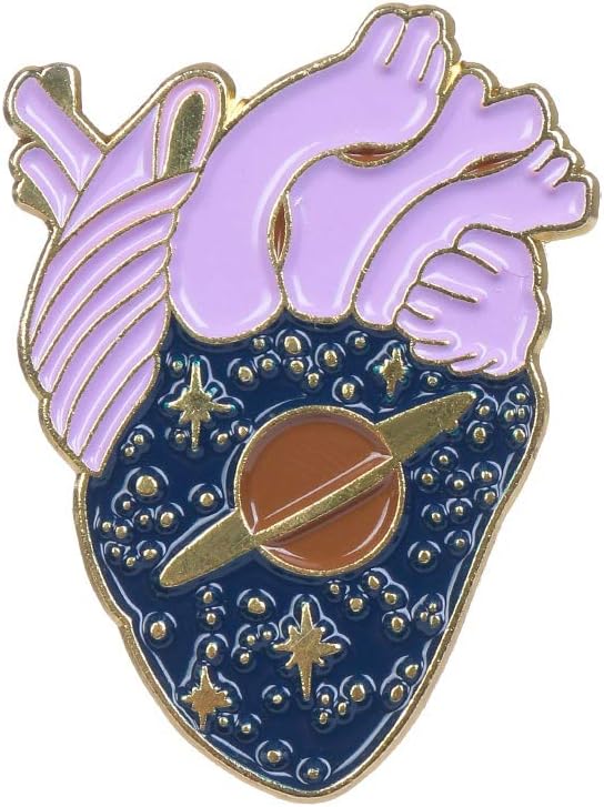 Anatomical Heart Enamel Pins Medical Anatomy Brooch Heart Neurology Pins for Doctors and Nurses Lapel Pin Bags Badge Gifts 1pcs