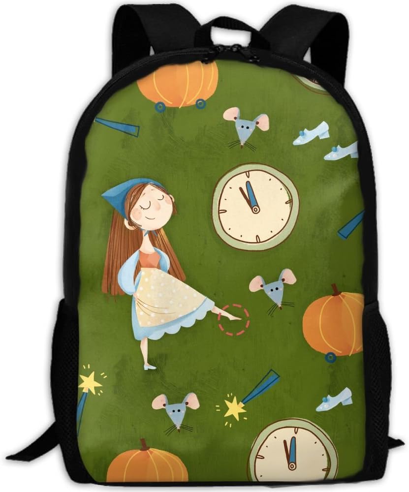 Klnsha7 Laptop Backpack Cinderella Computer Bag College School Backpack For Women And Men