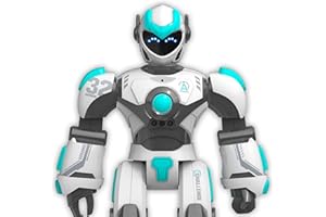 STEMTRON Robot Toys for Kids, Programmable Remote Control Robot with Gesture Sensing, Voice Control & LED Face, 15 3/4"