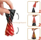 Zayin 3D Printed Spiral Cone Fidget Toy Impossible Pyramid Anxiety Stress view 3