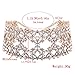 XY Fancy Women Fashion Punk Chain Collar Necklace Wide Band Alloy Rhinestone Choker Gold