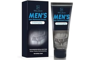 AEMERRY Intimate Hair Removal Cream for Men: Effective Painless Flawless Depilatory Cream for arms legs chest and Pubic Area - Suitable for All Skin Types
