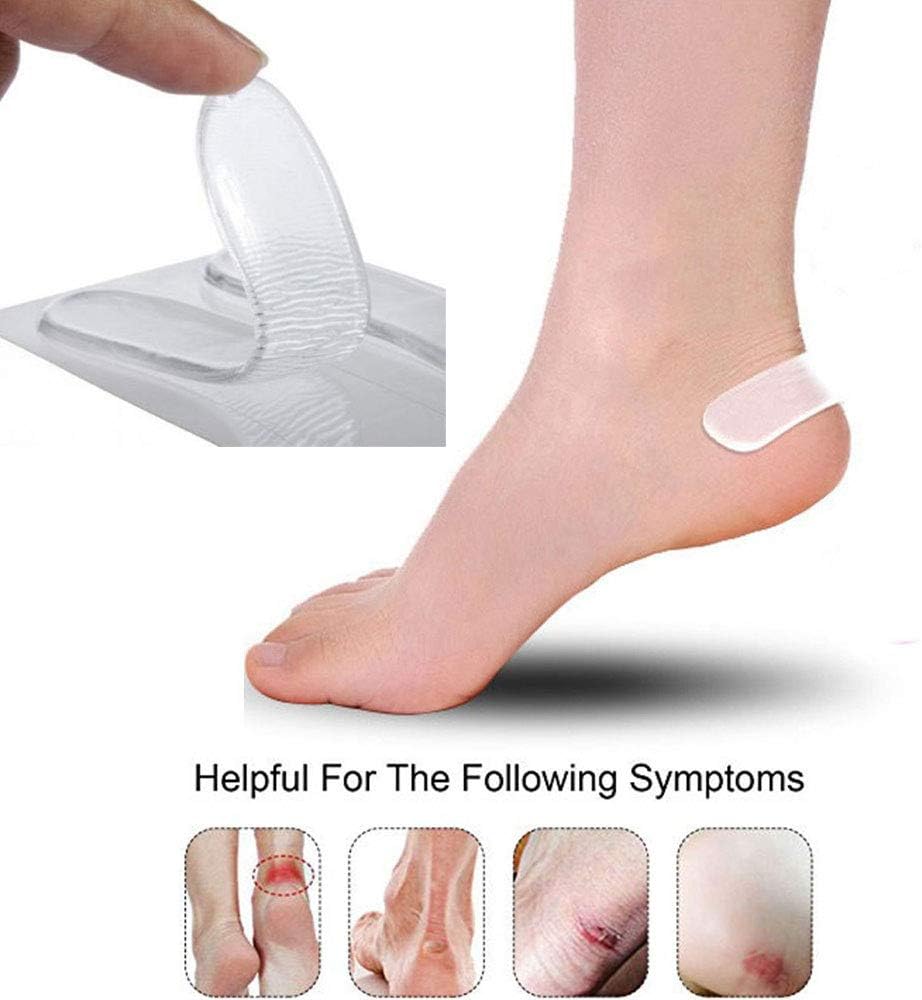 Gel Heel Liner by Pedimend, Silicone Gel Heel Cushions, Back Grip Liner Heel Cushion, Insoles for Heel Pain, Prevent Blisters - Image 5