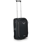 Osprey Daylite 40L Wheeled Carry On Collapsible Travel Duffel Bag, Lightweight Rolling Suitcase, Black