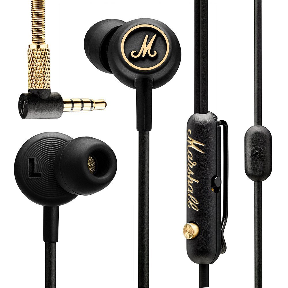 Marshall-Mode EQ - Auriculares in-ear, color negro y latón