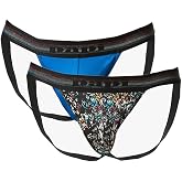 papi 2-Pack Jockstraps - UMPA108 (Black/Skydiver, Small)
