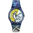 Swatch Unisex Casual Bioceramic Watch Blue Art Journey Chagall's Blue Circus