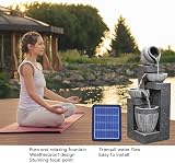 BTGGG Solar Water Fountain Rockery Garden Light 19x51 cm Outdoor Feature view 5