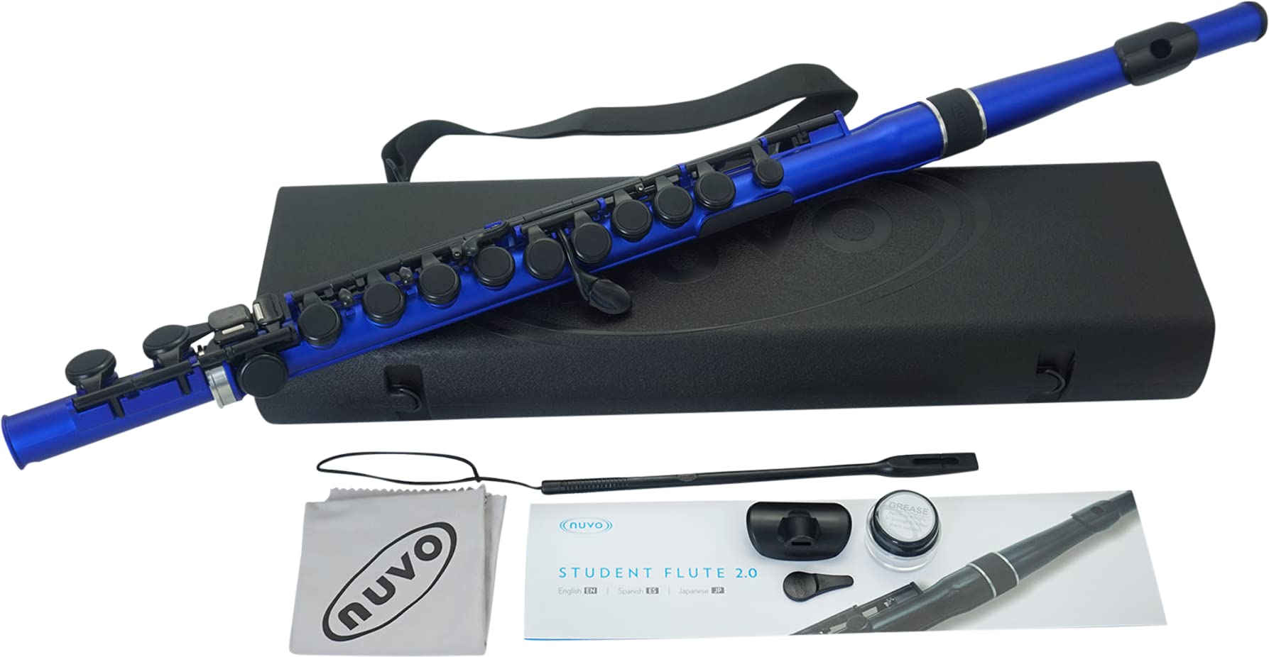 Nuvo N235SFBB Student Flute, Metallic Blue, 7.5 cm*50.0 cm*7.5 cm