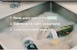 Welari Milton Baby Bottle Cleaner 500ml 1 Pack Plant-Based Biodegradable view 5
