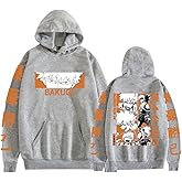 Xuminvty Bakugou Katsuki Cosplay Clothes Hoodies Women Academia Katsuki Bakugo Sweatshirt Pullover