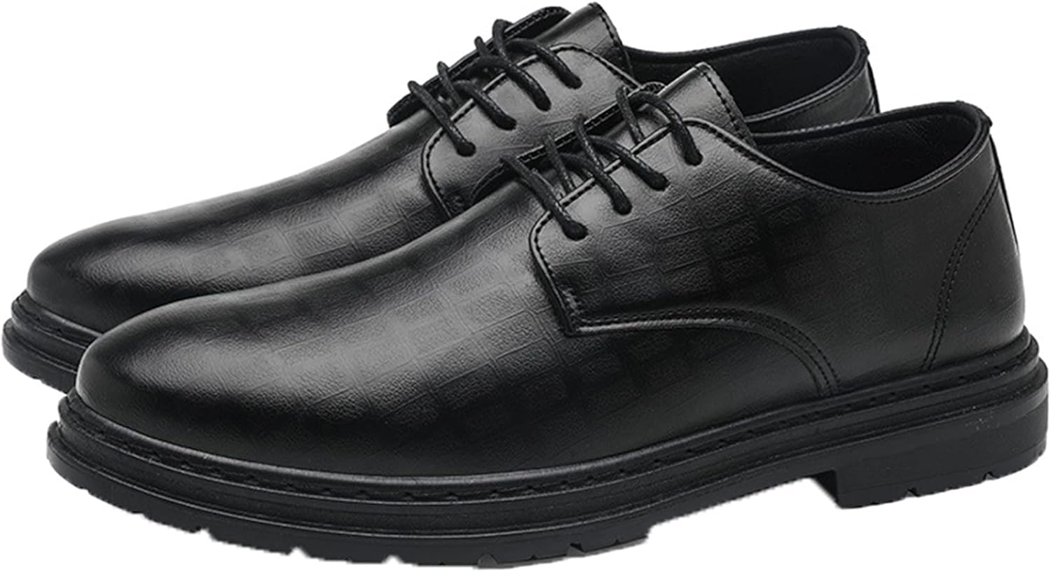 OROSUA Formelle Schuhe für Männer Weiche Sohle AntiRutschSchnürLowTopLederschuhe Einfache