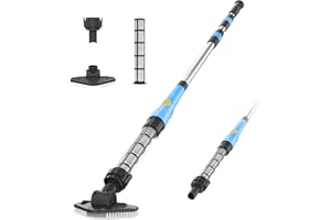 Oxseryn Lightweight Pool Vacuum, Handheld Pool Cleaner with Running time 45 Mins, Cordless above Ground Pool Vacuum, Light Blue