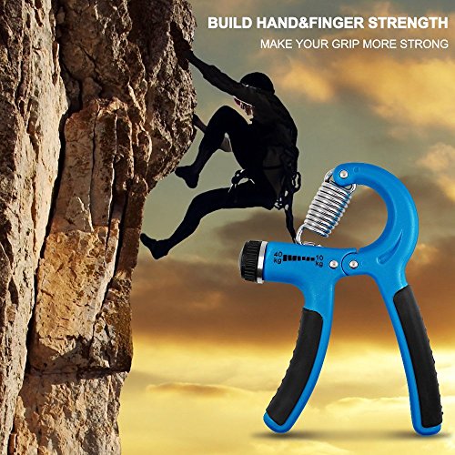 Hand Grip Strengthener Adjustable Resistance 22-88 Lbs Non-slip Hand Exerciser Grip for Athletes Pianists Kids - Thumbnail 6