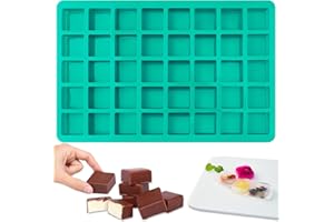 40 Cavities Square Silicone Molds, Mini Cubes Silicone Mold for Chocolate, Hard Candy, Ice Cubes, Gummy