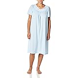 Shadowline Women's Petals Long Gown With Flutter Sleeves - 53 Inch Length Embroidered Nightgown