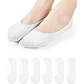 RYI 5-Pack No Show Socks for Women Size 6-9 Ankle Invisible Non-slip Athletic Socks