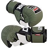 Combat Corner - MMA Spar Gloves for Men and Women - Kickboxing, MMA, Muay Thai Sparring Training Gloves | OD Green
