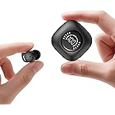 DAGKHE Sleep Headphones, Invisible Sleep Earbuds for Side Sleepers, Mini Noise Blocking Sleep Earphones, Bluetooth 5.3 Tiny Hidden Earbuds for Work,Sleeping (Black)