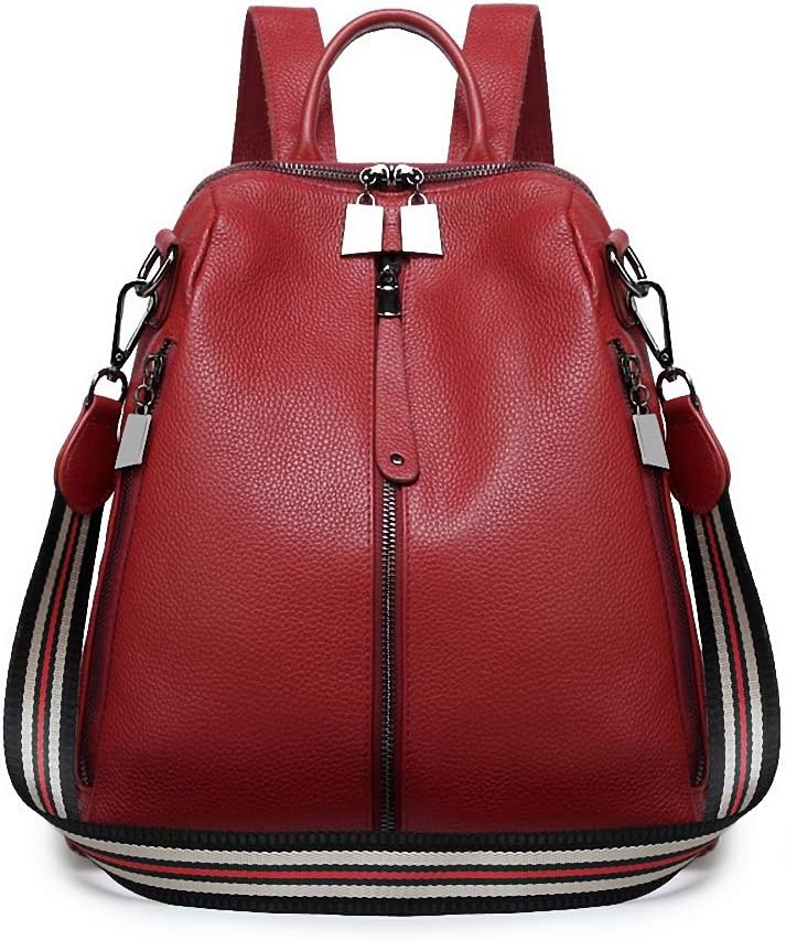 Fashion Genuine Leather Backpack Purse Shoulder Bag for