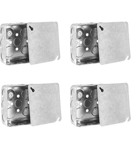 Cantex Electrical Box, 18 cu in, Square Box Type, 2 Gangs, PVC