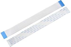 uxcell Flexible Flat Cable,150mm 1mm Pitch 15 Pins FPC FFC Flexible Ribbon Cable for LCD TV DVD Player 5Pcs (A Type)