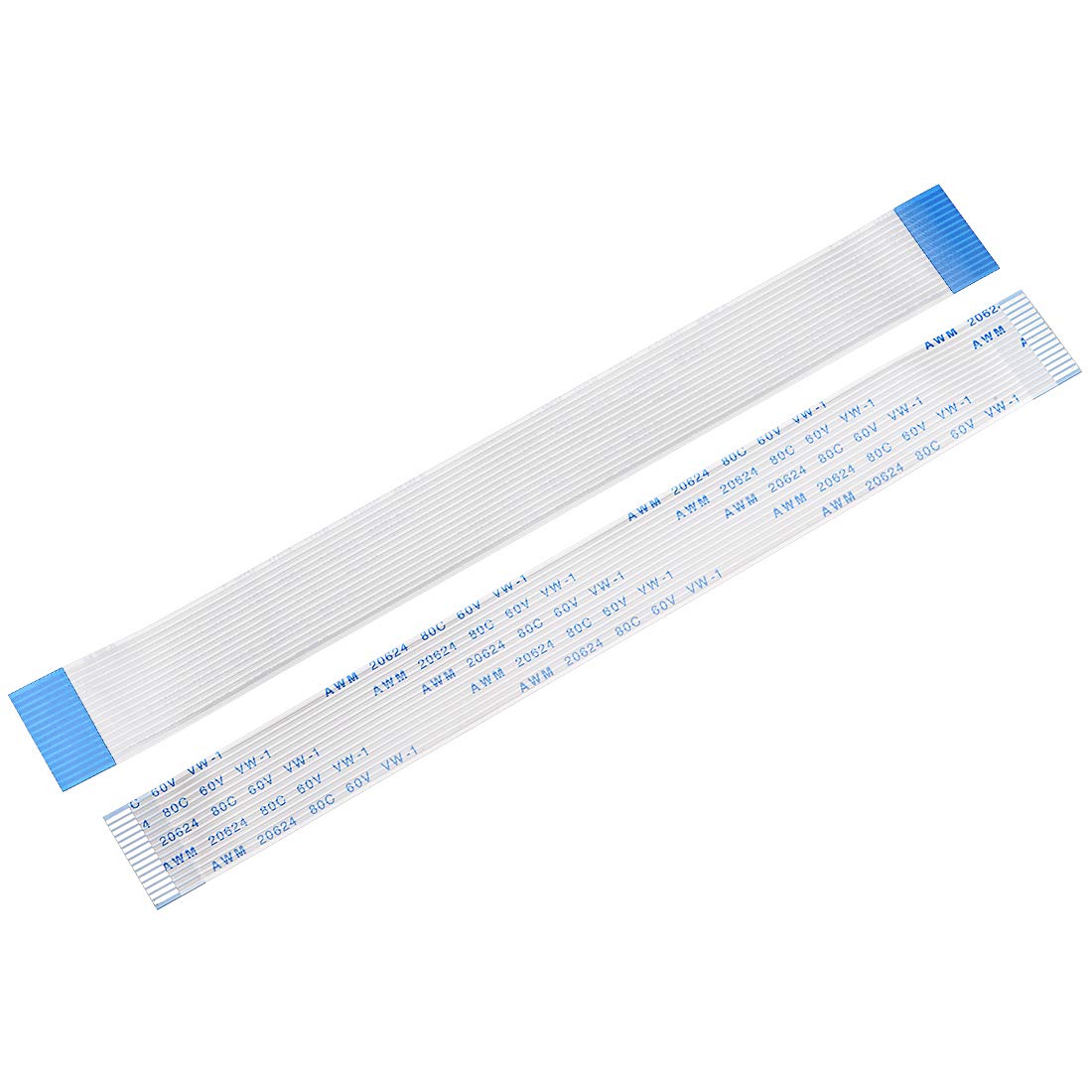 sourcing map Flexible Flat Cable,150mm 1mm Pitch 15 Pins FPC FFC Flexible Ribbon Cable for LCD TV DVD Player 10Pcs (A type)