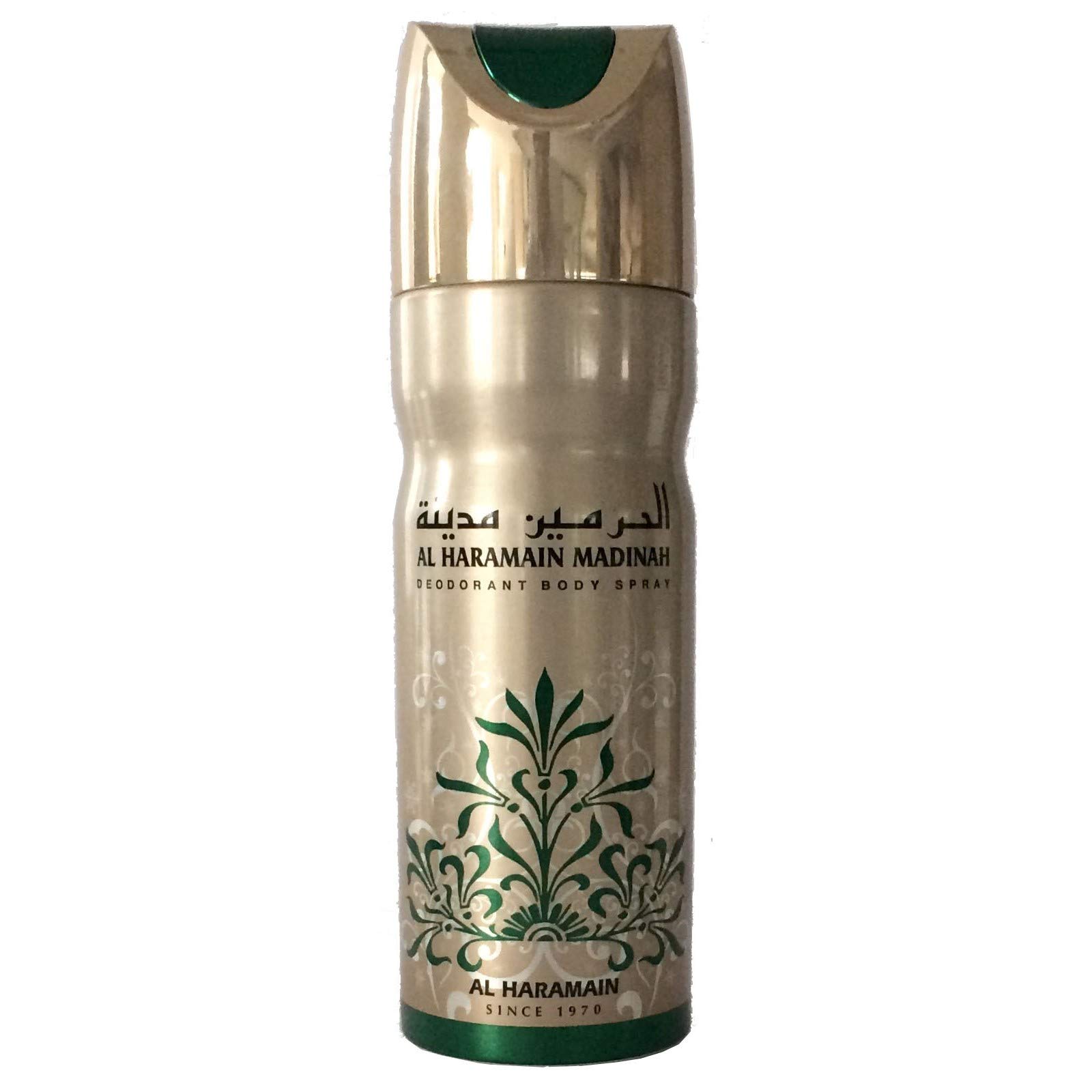 Al Haramain Madina Deodorant Body Spray 200ml | Long-Lasting Fresh Oriental Fragrance | Premium Arabic Body Mist | Everyday Deodorant for Women & Men | Elegant Unisex Scent