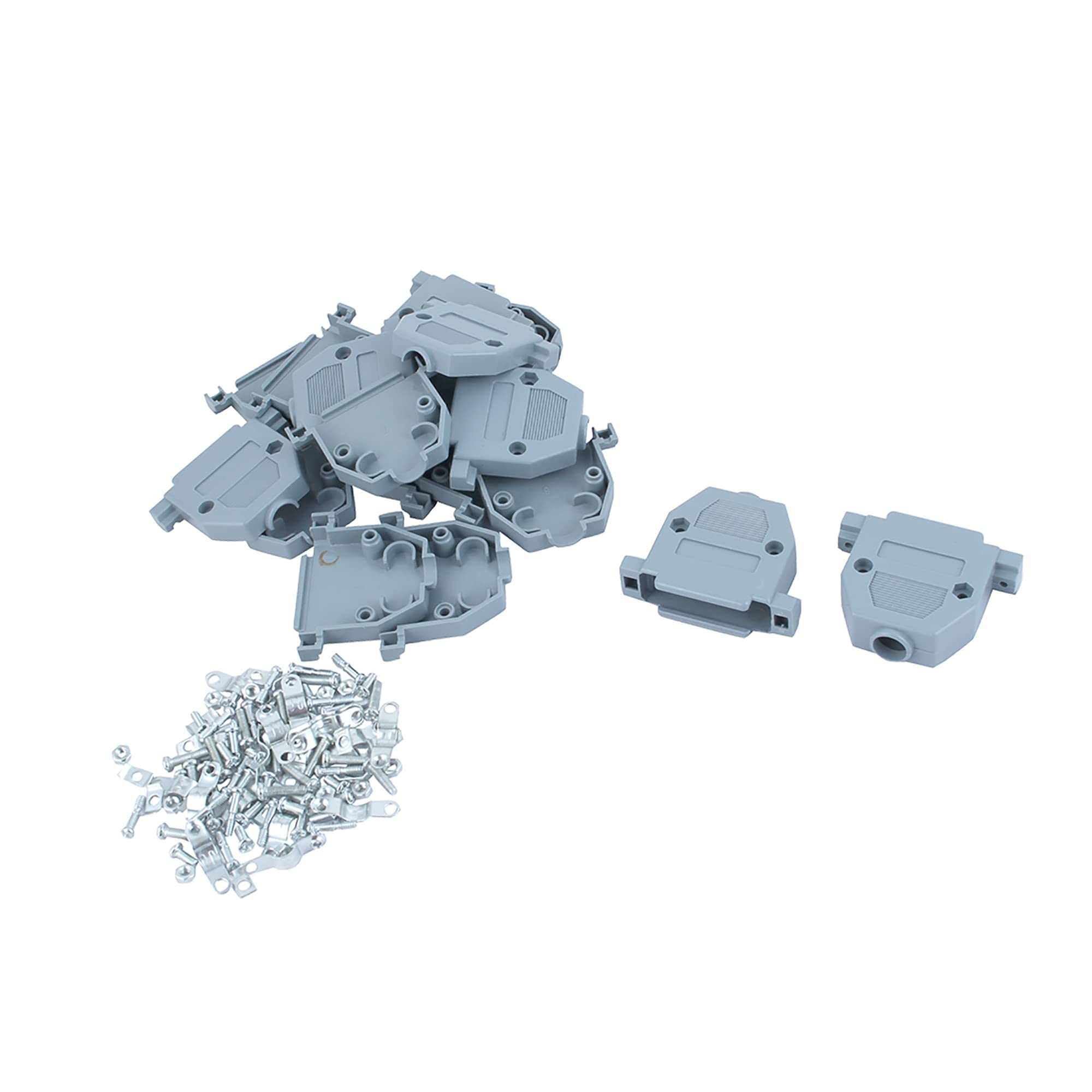 A ABSOPRO Serial Port D-Sub DB25 Hood Cover Housing Shell Plastic (Set of 10)