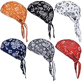 Supeniu Doo Rags Beanie Hats Skull Caps Dew Rag Bandana Helmet Liner Motorcycle Cycling Cap Do Rag Headwrap for Men and Women