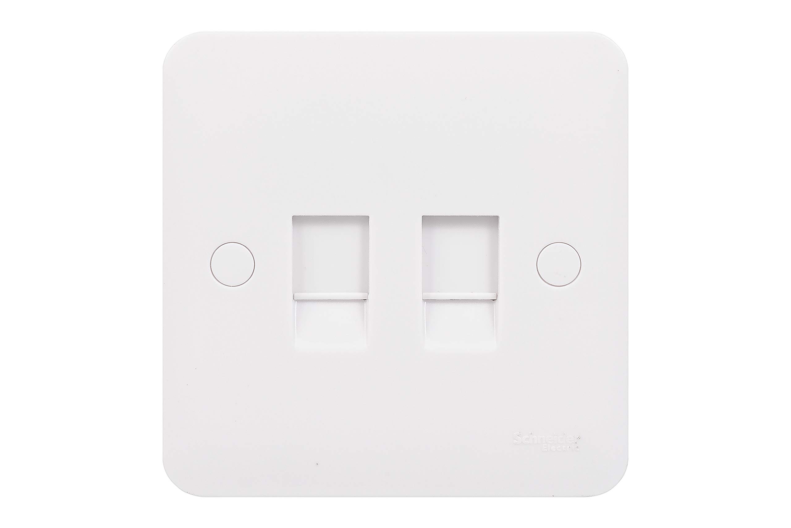 Schneider Electric Lisse White Moulded - Double Data Socket, CAT-6, RJ45, GGBL7072C6S, White
