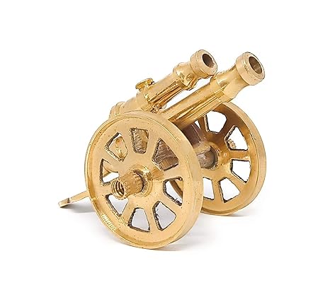 GREENTOUCH CRAFTS Rajasthani Canon Handicraft Home Decor (Brown)