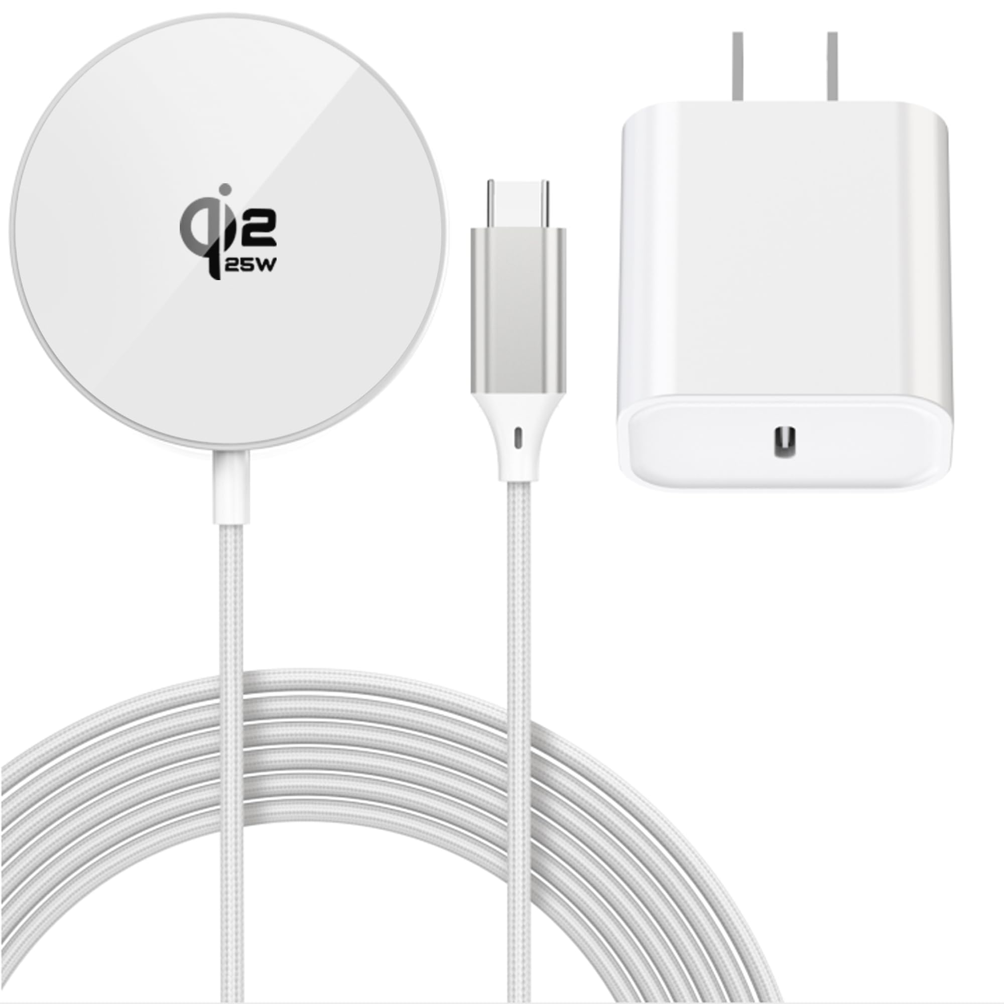 Photo 1 of [Apple MFi Certified]25W Magnetic Wireless Charger for iPhone,Qi2.2 Certified 6FT Fast Apple MagSafe Charger Wireless Charging Pad for iPhone 17/17Air/16 ProMax/15 ProMax/14/13/12/AirPods3/2/Pro/Pro2