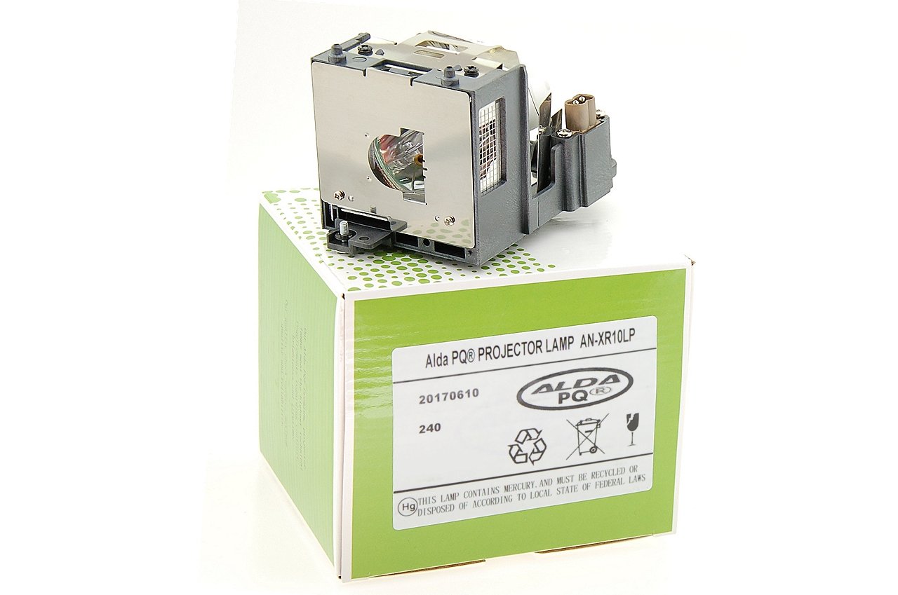 Alda PQ Premium, Projector Lamp compatible with SHARP XG-MB50X, XR-105, XR-10S, XR-10X, AN-XR10LP Projectors, Lamp with Housing