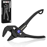 WORKPRO Mini Pliers Wrench, 4-Inch Wrench Pliers with Smooth Parallel Jaws | High-Toughness Alloy Steel, Anti-Rust Coating, High-Leverage Mechanism, Secure Grip, Pocket Pliers, EDC Tool, for Tight Space
