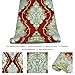 JZ·HOME JZ26 Red Luxury Damask Wallpaper Rolls, Metal Lace Texture Embossed Victorian Wallpapers Bedroom Living Room Hotel Wall Decoration 20.8
