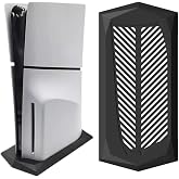 Chenkxin Vertical Stand for PS5 Slim Disc Edition Console with Built-in Cooling Vents and Non-Slip Feet, Not for PS5/PS5 Pro (Black)