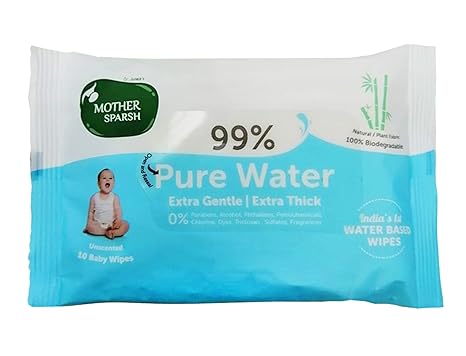 mother sparsh water wipes