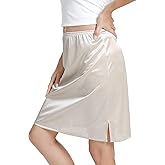 NACHILA Women's Half Slips for Underdress Anti-Static Underskirt Short Slit Half Slip S-XXL