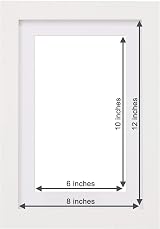 Fabian Clarke London 12x8 White Frame with 10x6 Mount, Portrait or Landscape view 2