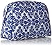 Vera Bradley Luggage Women's Large Zip Cosmetic Cobalt Tile Cosmetic Bag
