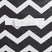 DII Non Woven Polyester Storage Bin, Chevron, Black, Small Set of 2