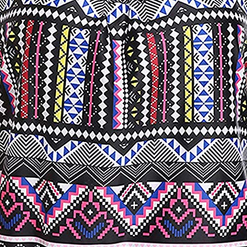 Tempt Me Women Padded Tribal Printed Tankini Set Vintage Retro Tankini Top with Boyshorts Shorts Two Pieces Swimwear Swimsuit Swimming Costume