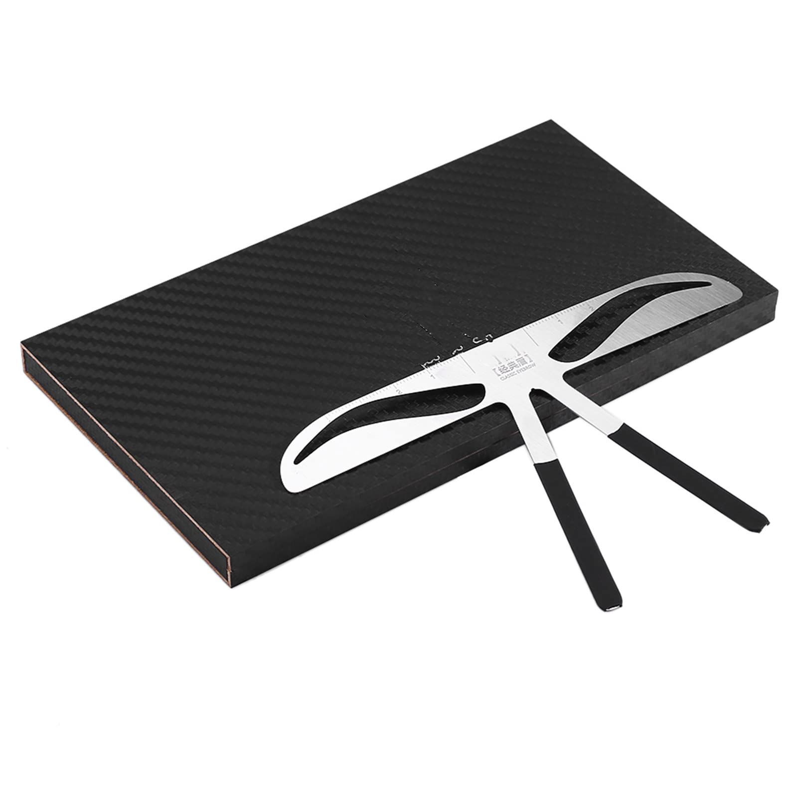 Uxsiya 1 Pcs Eyebrow Ruler Professional Eyebrow Measure Balance Extension Ruler Eyebrow Shape Stencil Up Beauty Accessory Tool for Draw Eyebrow Shape(Classic Eyebrow)