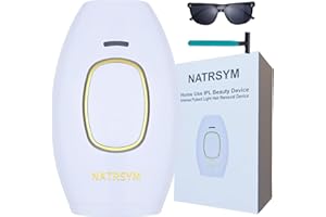 NATRSYM Hair Removal Device for Women and Men, IPL Laser Hair Removal Device with 5 Energy Levels, for Face, Arms, Legs, Bikini Line, Underarms, and Body