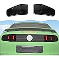 RT-TCZ Tail Light Lamp Cover Guard Trim Frame Bezels Decoration Accessories for Ford Mustang (2010-2012 Smoke Black)
