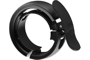 Knog Oi Prima Bike Bell – Loud 80dB Ring, Wrap-Around Design, WAVETEK Hammer, Durable Build, Easy Install – Two Sizes to Ensure Correct Fit.