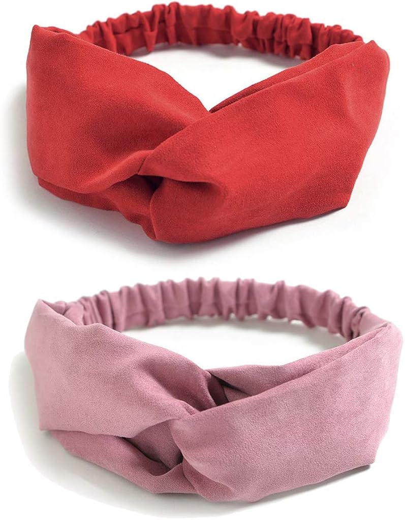 10 Pack Women's Headbands Boho Flower Printing Twisted Criss Cross Elastic Hair Band Accessories E at  Women’s Clothing store
